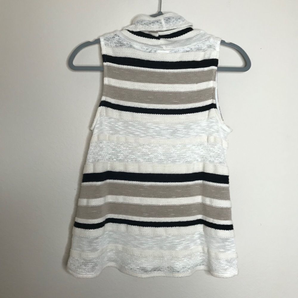 Anthropologie coastal Dolan striped cowl neck sweater size small - Picture 6 of 6